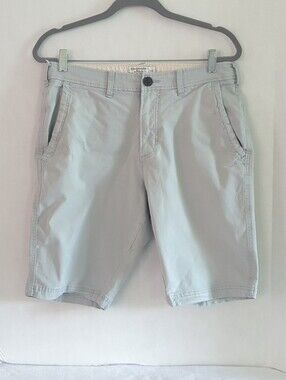 Abercrombie & Fitch Light Gray/Blue Shorts 10" Inseam w Pockets Size 33